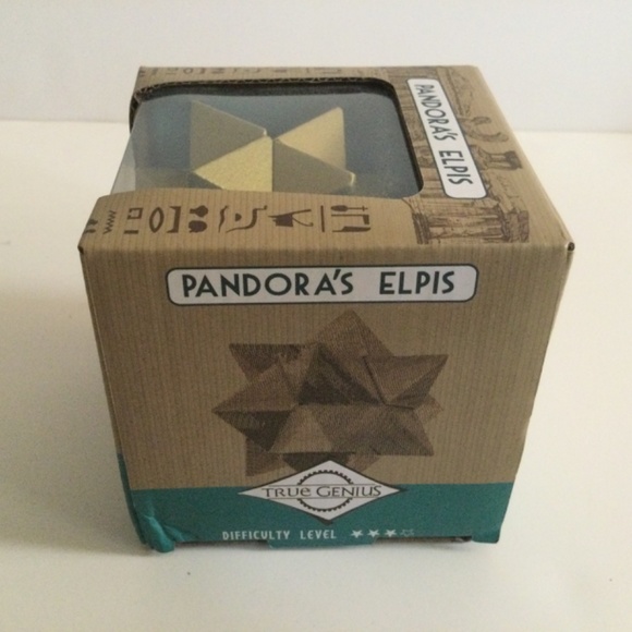 True Genius Pandora’s Elpis 3D Brainteaser Wood Puzzle NWT NOS - Picture 2 of 5
